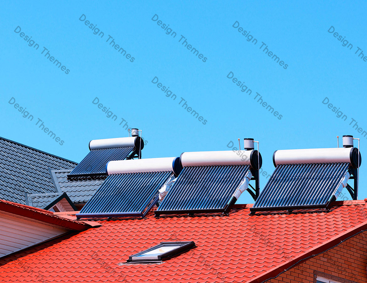 A PANORAMIC VIEW OF SOLAR HEATERS